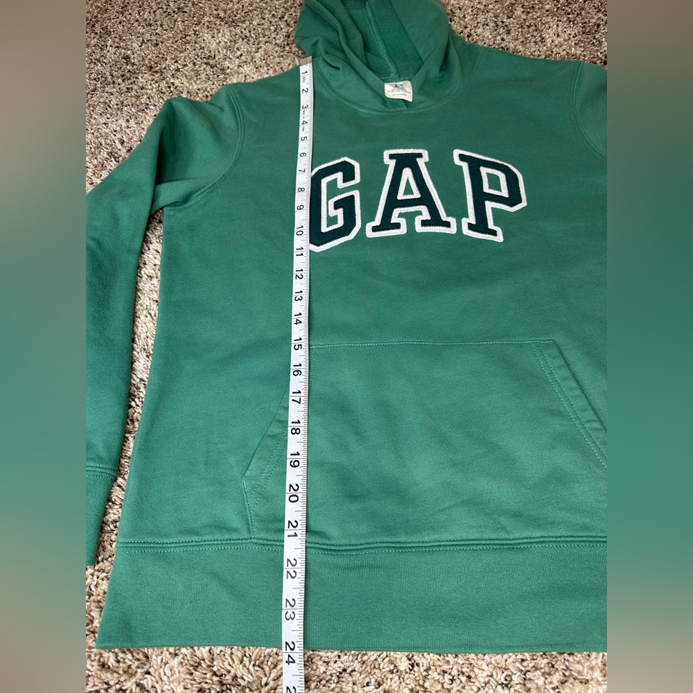 Gap Women's Grass Green Soft Cotton blend Sweatshirt/Hoodie Size Small - Picture 7 of 8